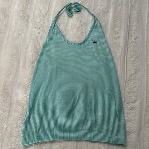 Cute Striped Lacoste Halter Top